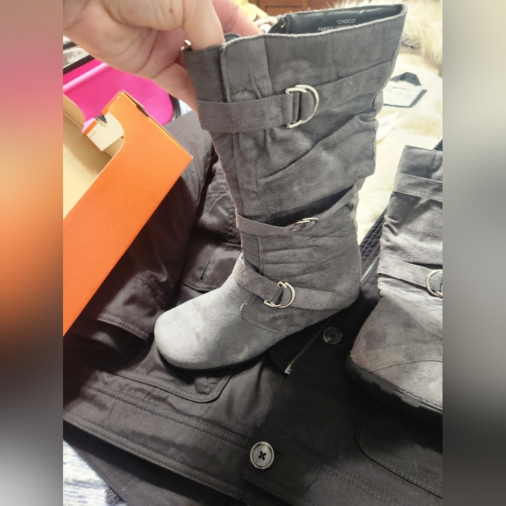Mid calf boots